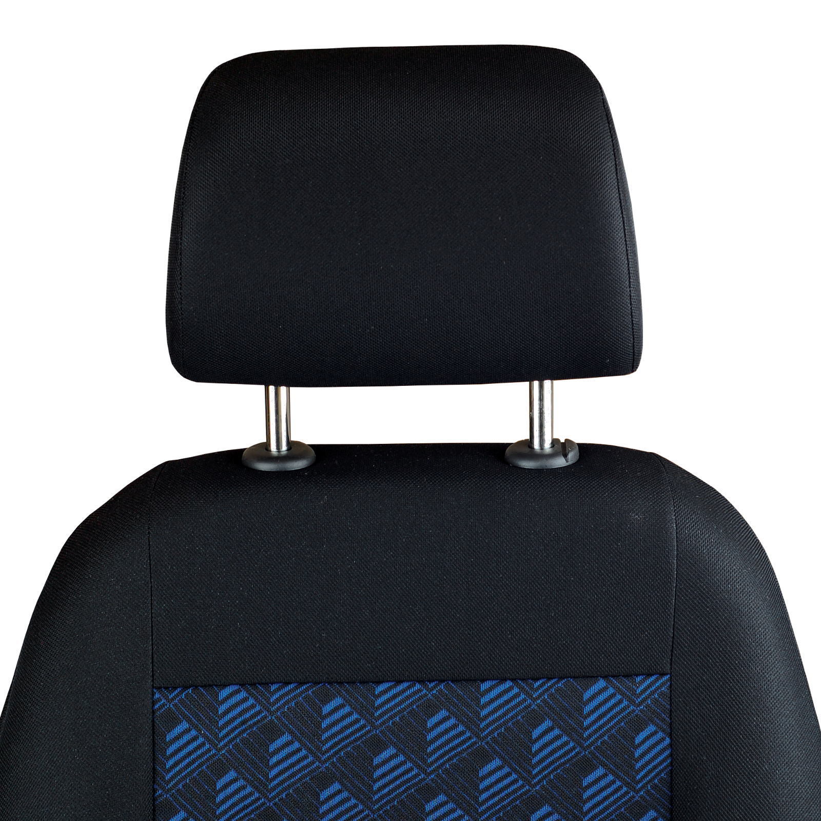 CAR SEAT COVERS FOR MITSUBISHI GALANT FULL SET BLACK BLUE 3D EFFECT Car