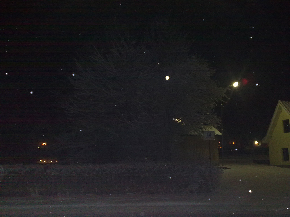 Snowing