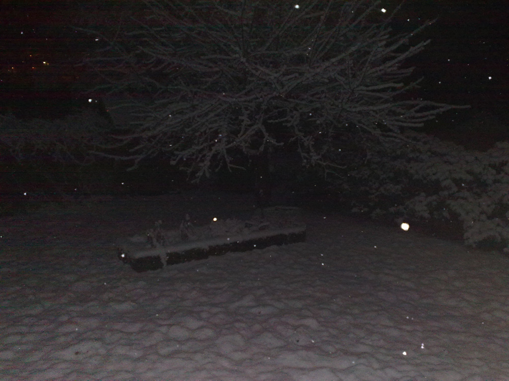 Snowing