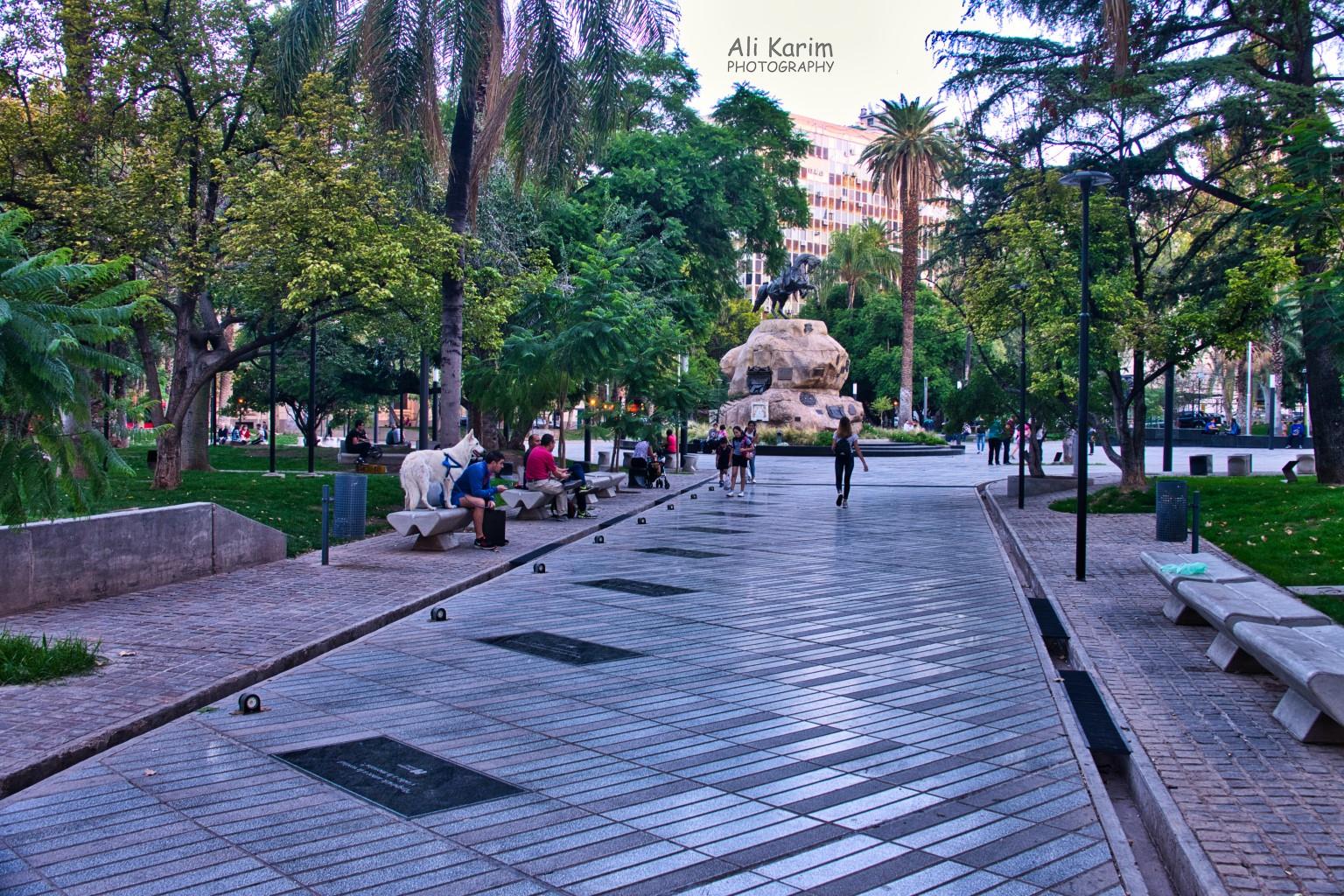 Nice large leafy squares (Plaza San Martin) all over the city Mendoza, Argentina Nice large leafy squares (Plaza San Martin) all over the city