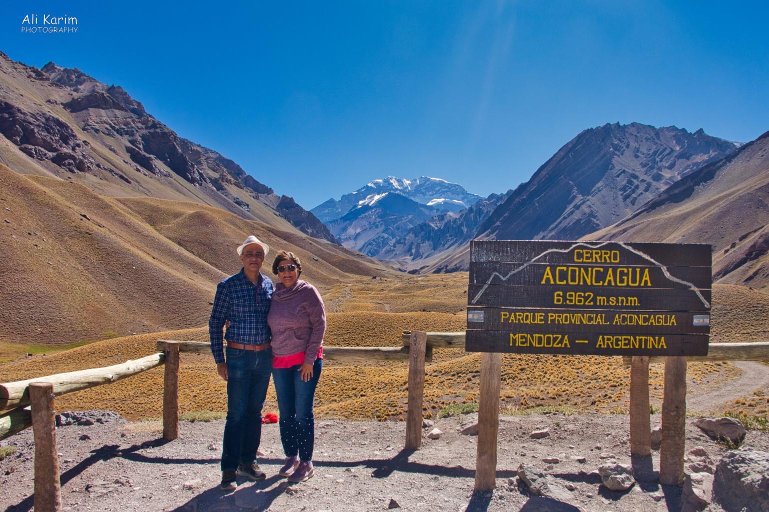 Obligatory photo at the Mirador More Mendoza, Argentina Obligatory photo at the Mirador