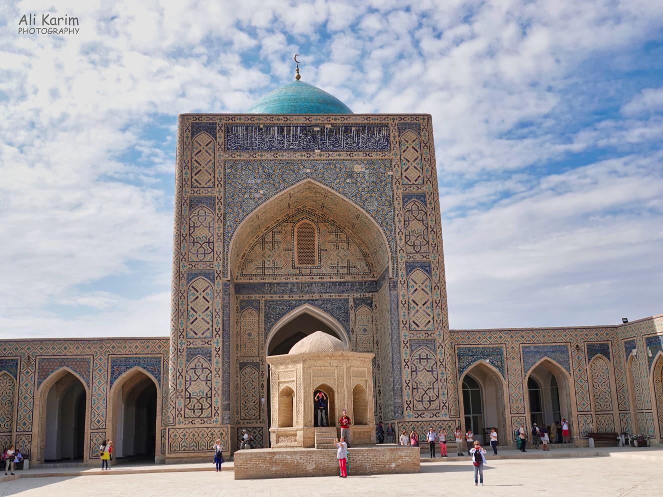 The mosque was at the far end from the entrance, across a large courtyard Bukhara, Oct 2019, The mosque was at the far end from the entrance, across a large courtyard