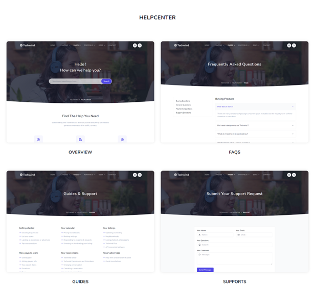 Techwind - Tailwind CSS Multipurpose Landing & Admin Dashboard Template - 14