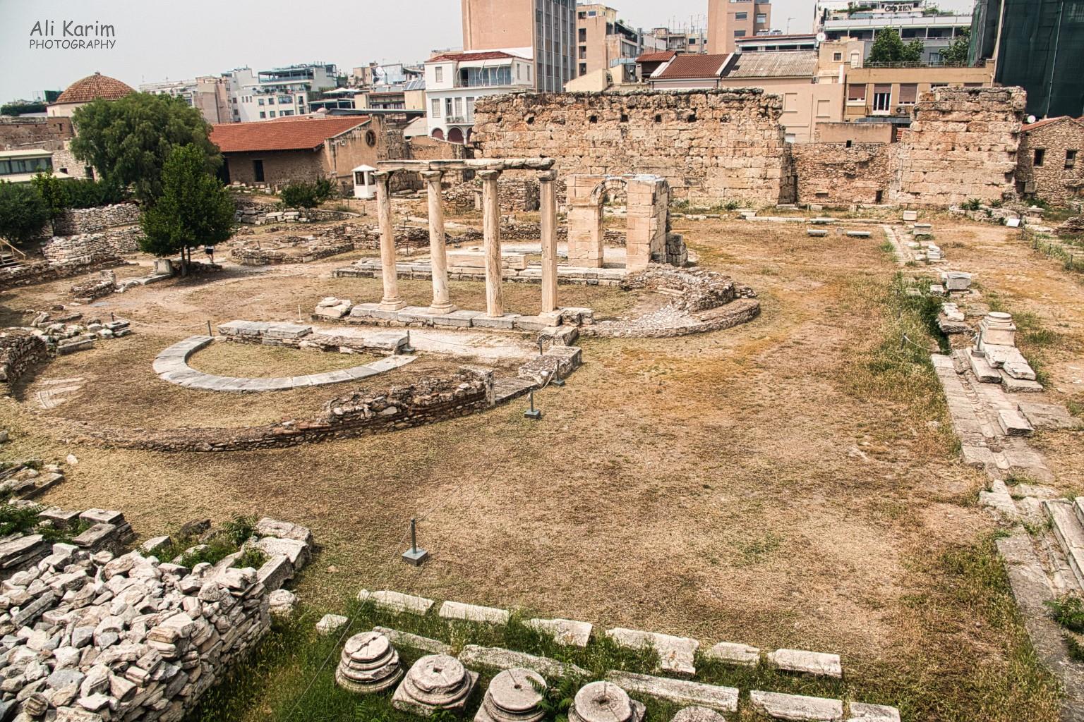 Athens, Greece, June, 2021, Small theatre in the Roman Agora