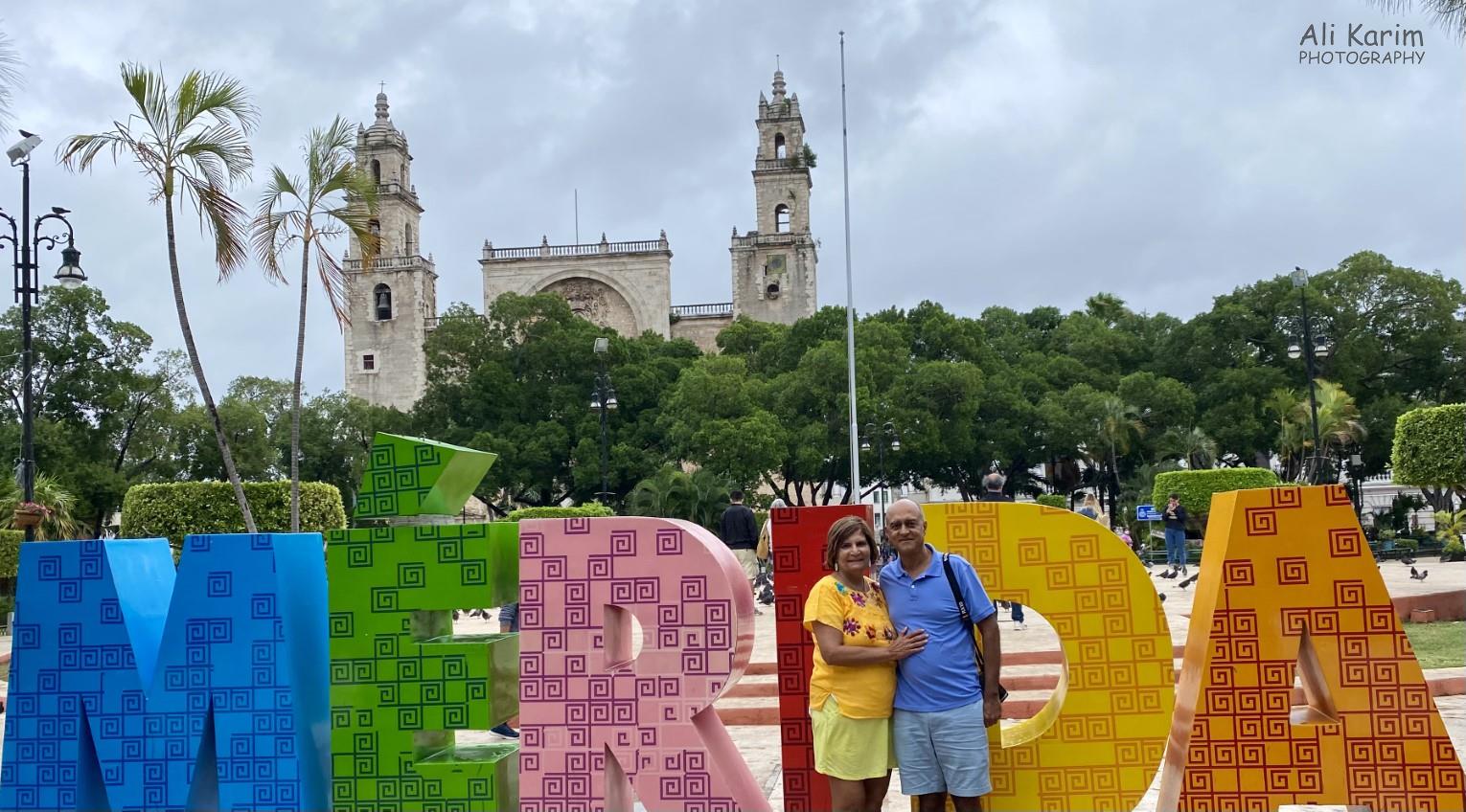 Zocalo in Merida; nice and clean Mérida & Campeche, Yucatan Peninsula, Mexico, Feb 2021, Zocalo in Merida; nice and clean