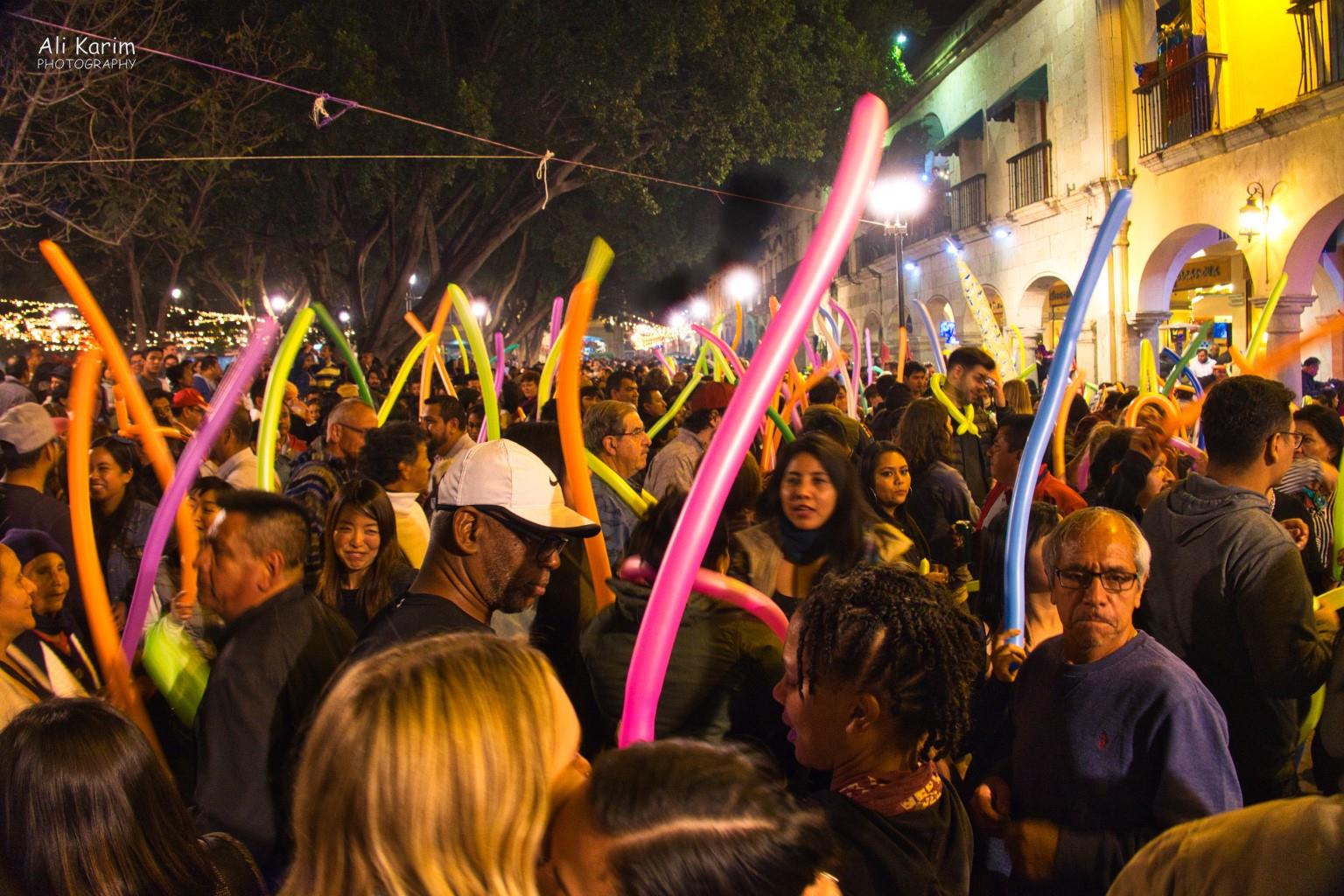 Let the part begin :) , New Year’s eve. The street party was very lively and civilized Oaxaca, Mexico Let the part begin :) , New Year’s eve. The street party was very lively and civilized