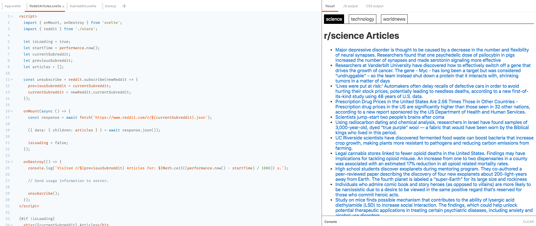 `onDestroy` Lifecycle Method - Scheduling Store Unsubscriptions