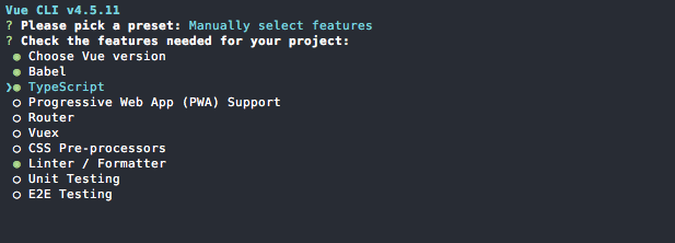 Vue CLI - Picking a Package Manager