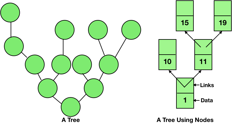 tree using node