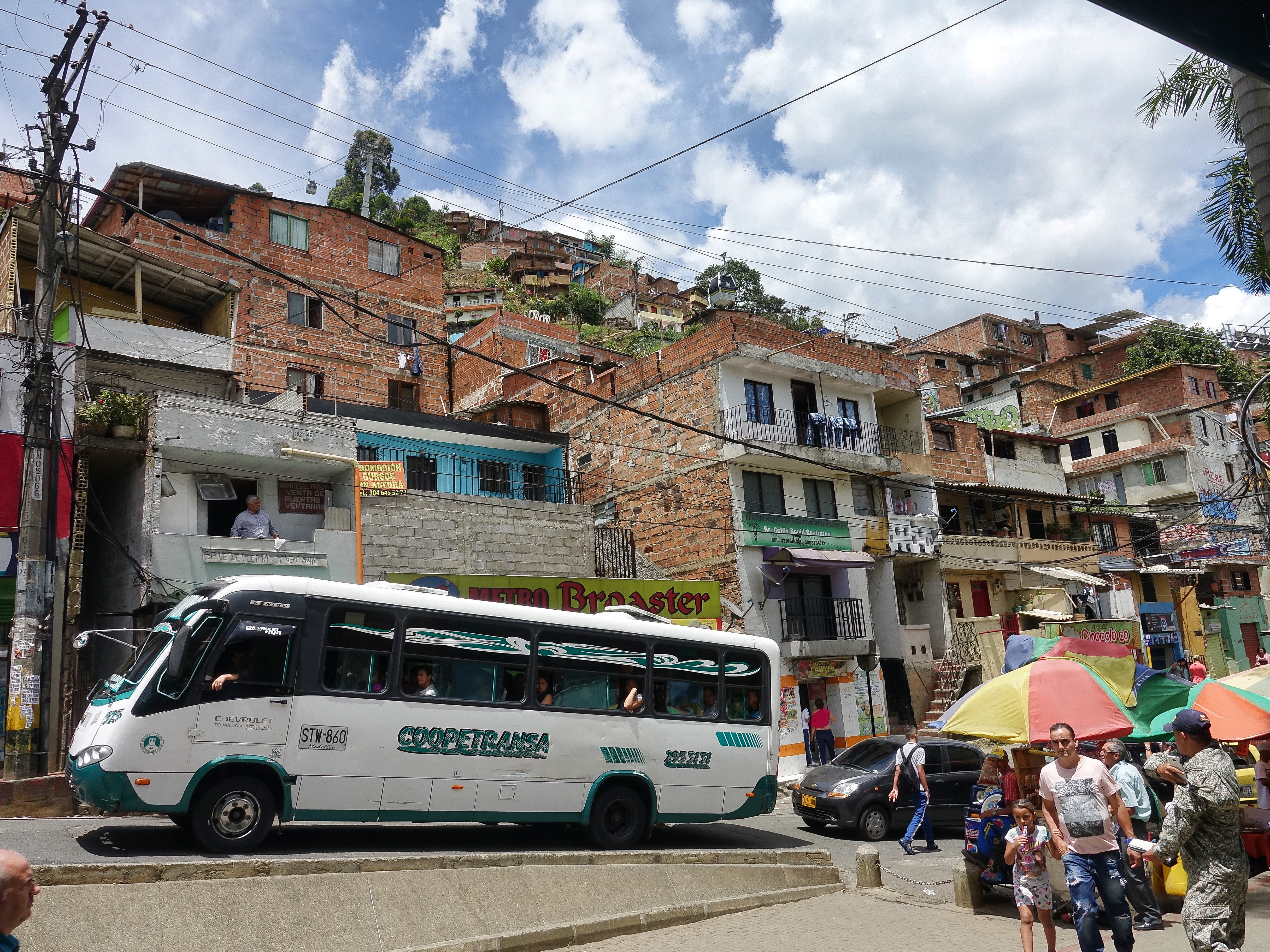 Outside the Santo Domingo station