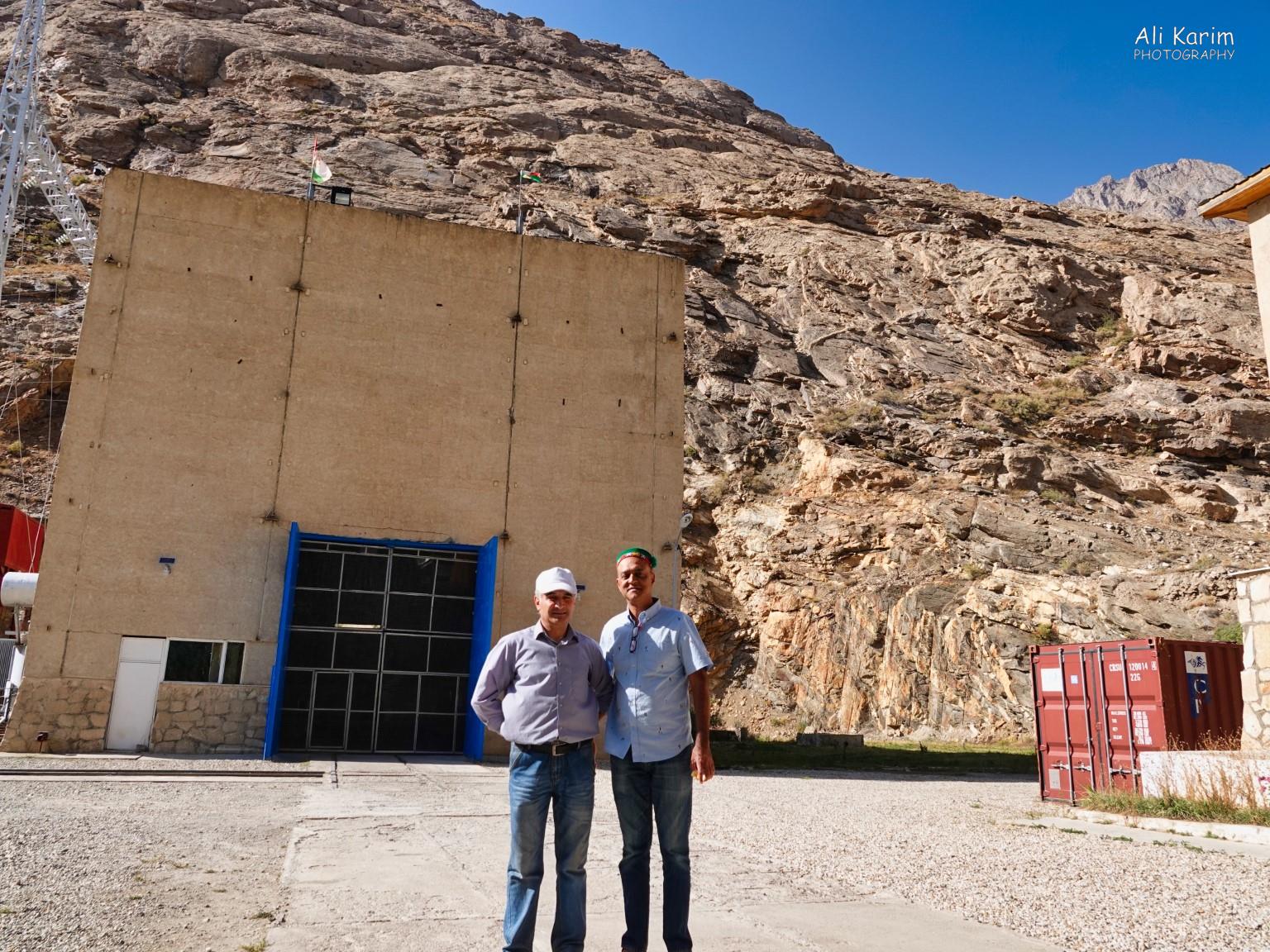 With the Chief Engineer outside the generators building More Khorog, Tajikistan With the Chief Engineer outside the generators building