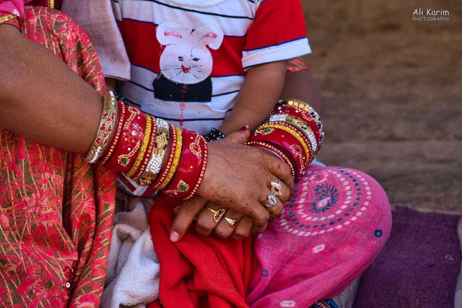 Traditional jewelry, rings, and fading henna Jodhpur, Rajasthan Traditional jewelry, rings, and fading henna
