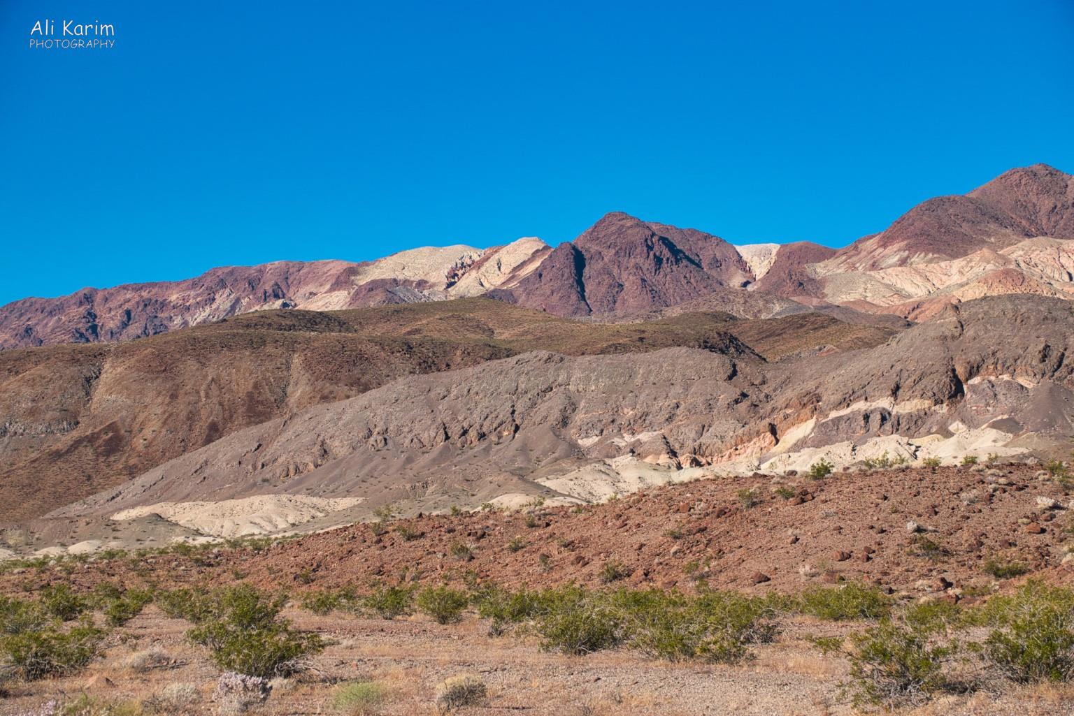 Interesting colorful landscape Death Valley National Park, June 2020, Interesting colorful landscape