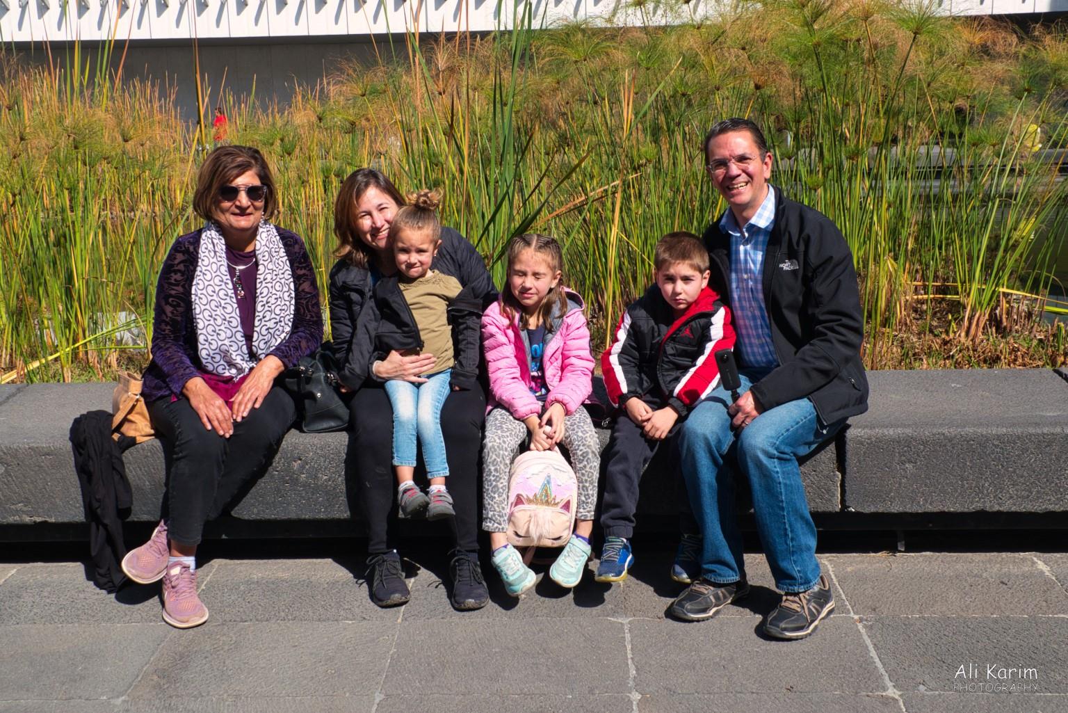 With our friends at the Museum (left to right) Martha, Catarina, Sofia, Andy and Ricardo Mexico City, Mexico, Dec 2019, With our friends at the Museum (left to right) Martha, Catarina, Sofia, Andy and Ricardo