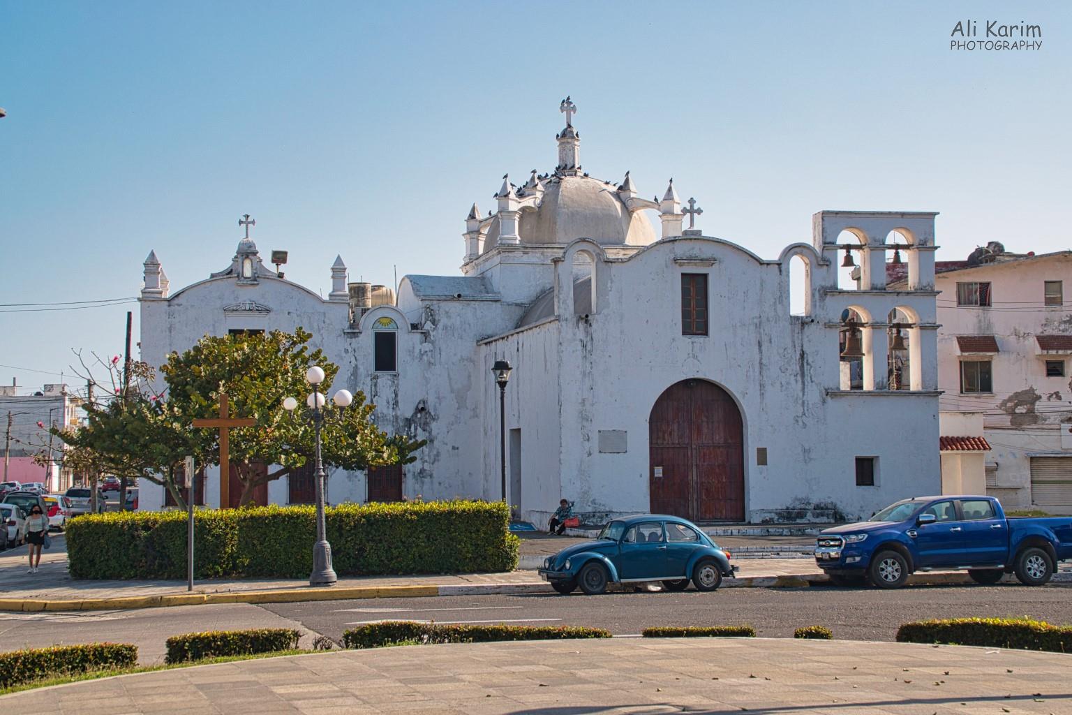 Veracruz, Mexico, December 2020, An ancient church in the town