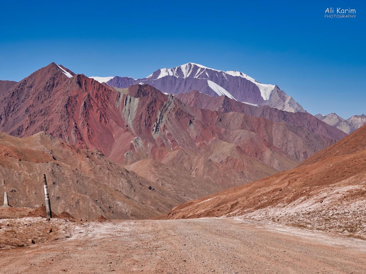View of Tajikistan from Kyzl Art. Note again, the different colors of the lands Silk Road 18: Murghab, Tajikistan View of Tajikistan from Kyzl Art. Note again, the different colors of the lands