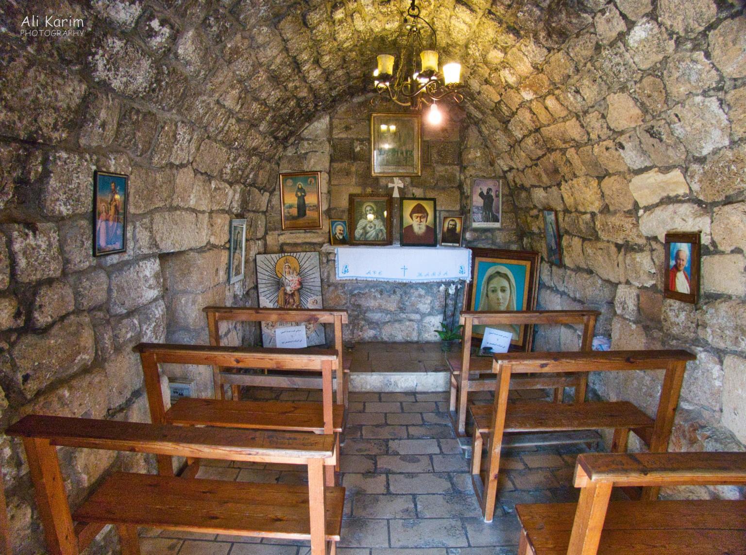 Beirut to Tripoli Smallest ancient church Nossa Senhora Da Penna I have ever seen; seating for 12 .