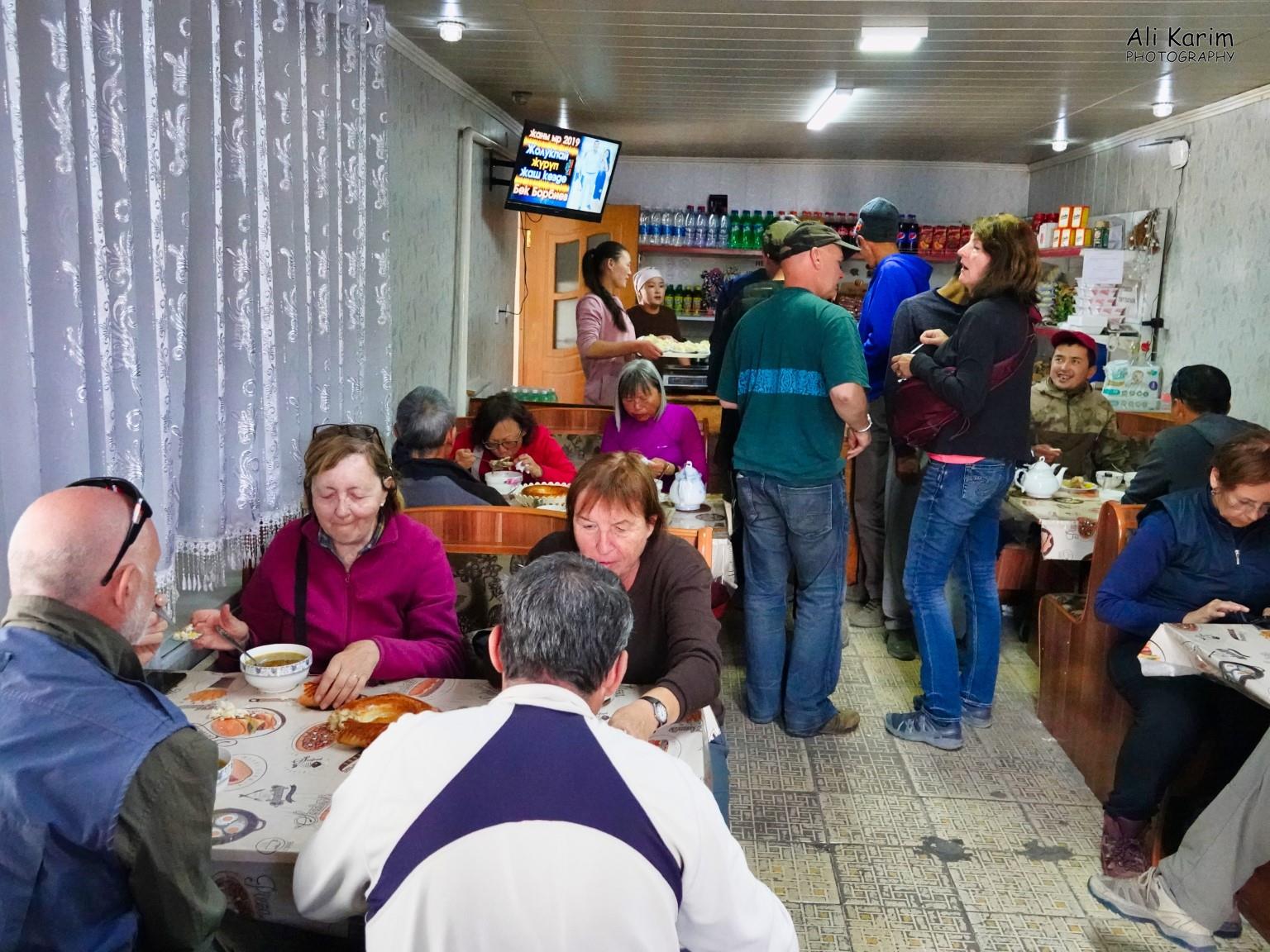 The small café we stopped at was quite busy, with European tourists Silk Road 16: More Osh, Kyrgyzstan The small café we stopped at was quite busy, with European tourists