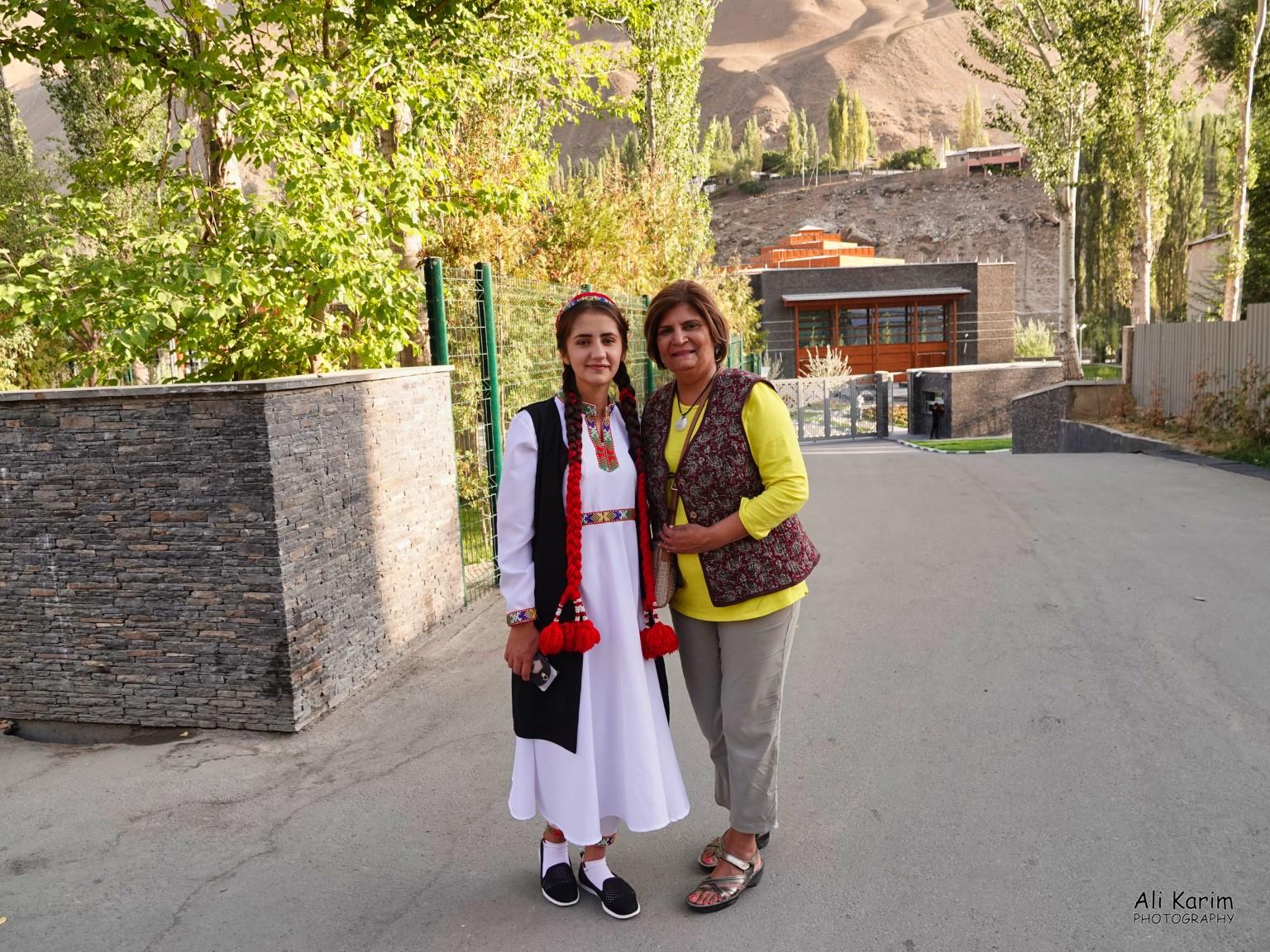 With young Pamiri outside the Ismaili Center More Khorog, Tajikistan With young Pamiri outside the Ismaili Center