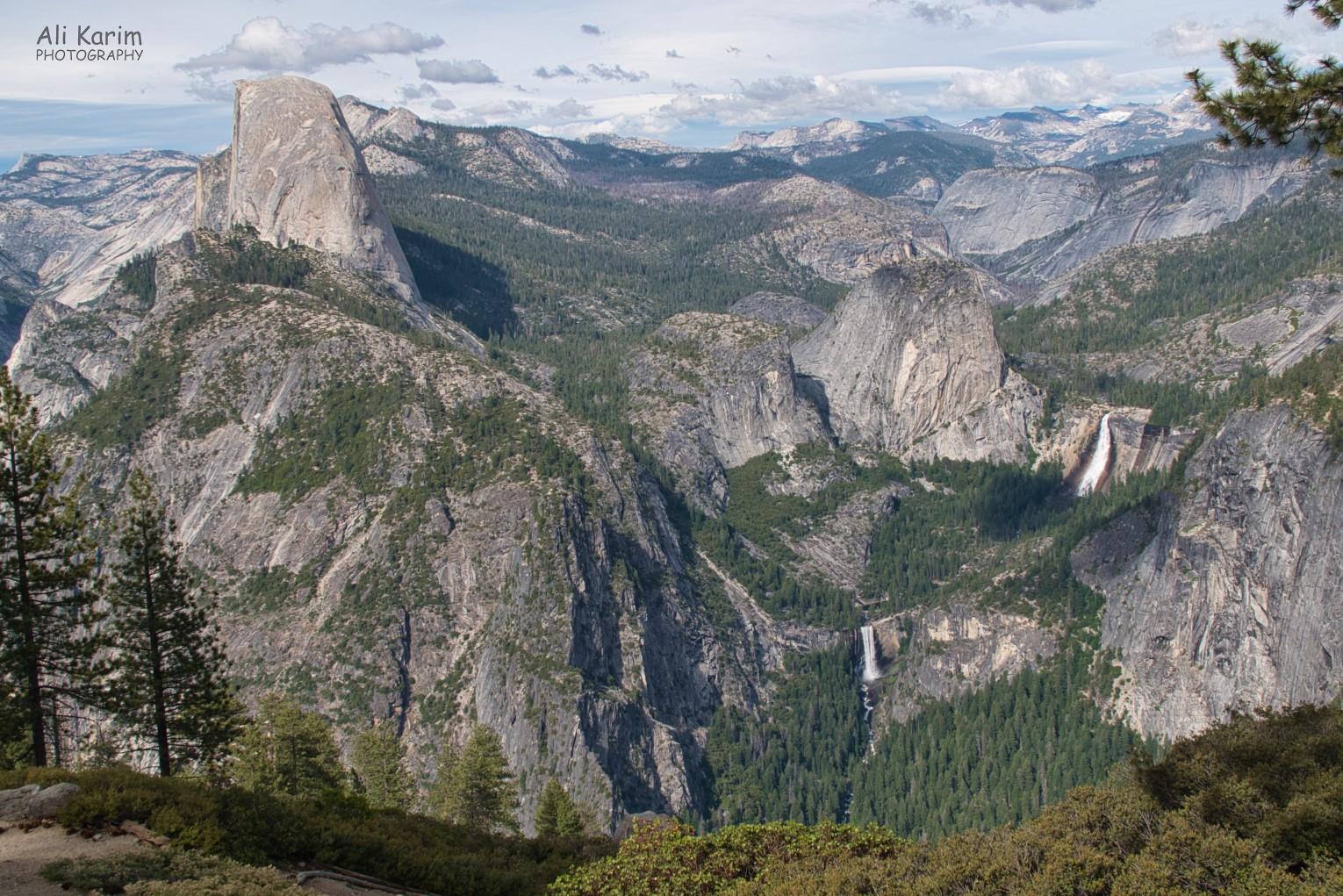 Spectacular views from Glacier Point, with half dome standing out Yosemite & Death Valley, June 2020, Spectacular views from Glacier Point, with half dome standing out