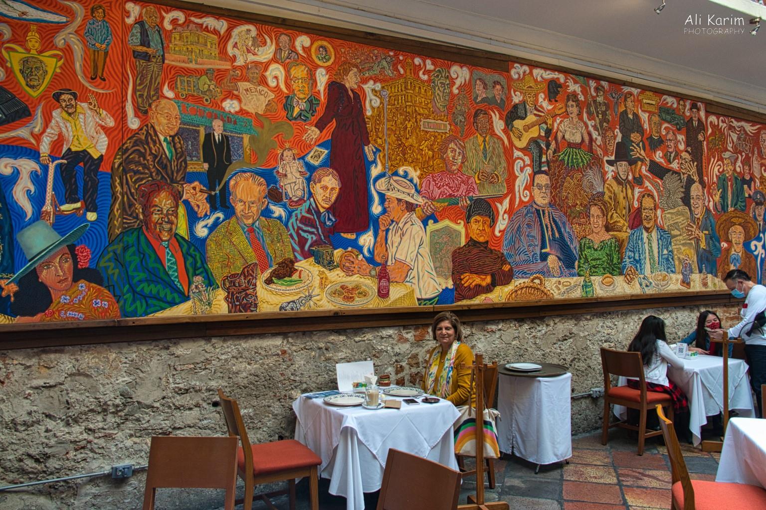 The Mural restaurant Puebla, Mexico Dec 2020, The Mural restaurant