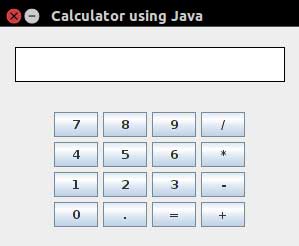 Calculator using Java