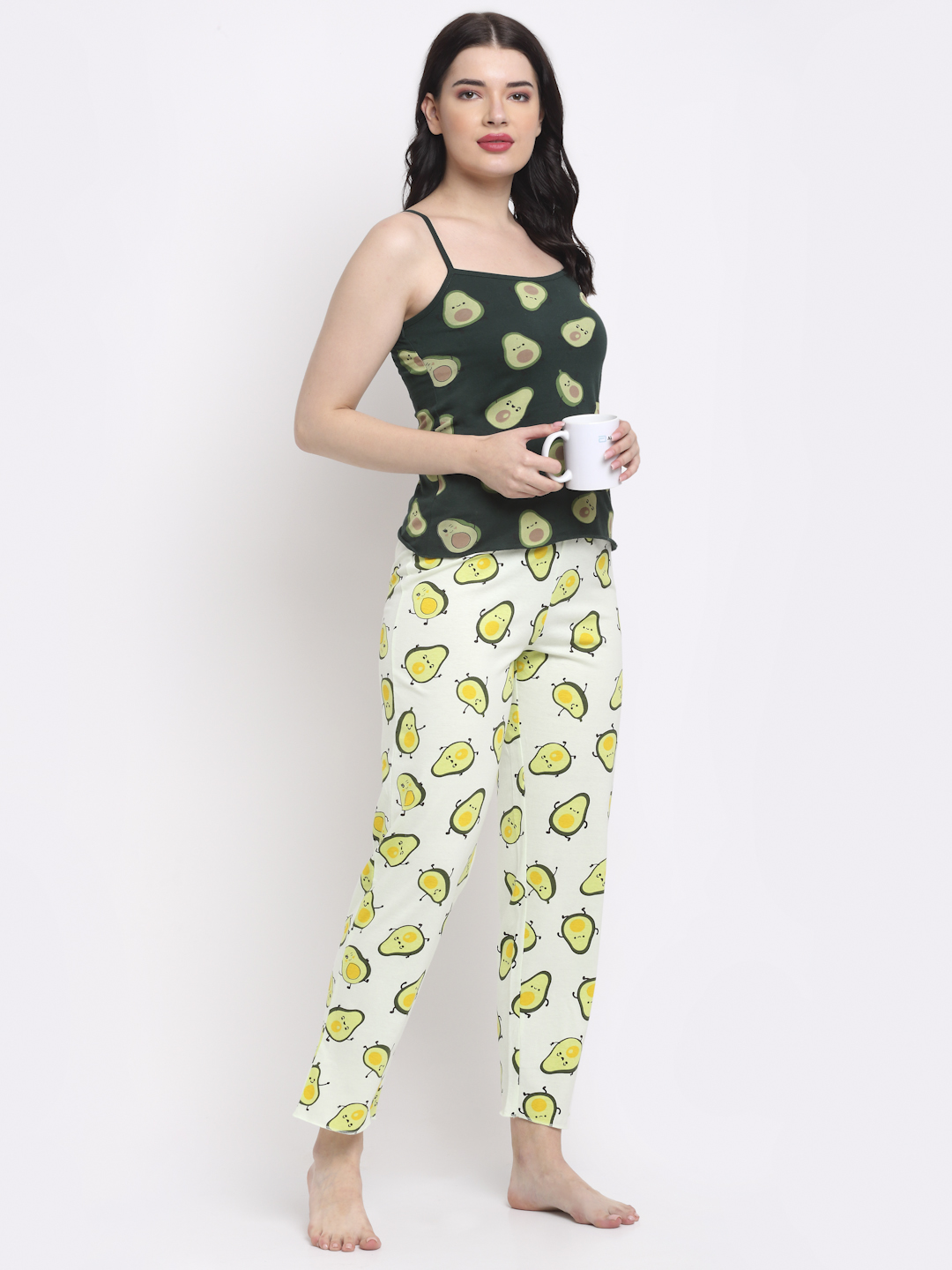 Slumber Jill Avo-Cuddle Green Pyjama set