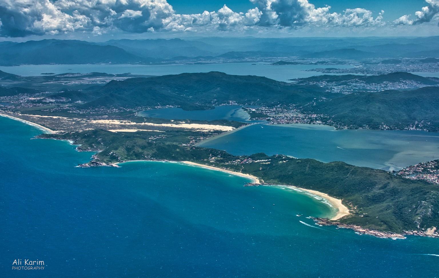 Floripa on Santa Caterina island; note the beaches and the interior salt water lagoon Florianópolis, Brazil Floripa on Santa Caterina island; note the beaches and the interior salt water lagoon