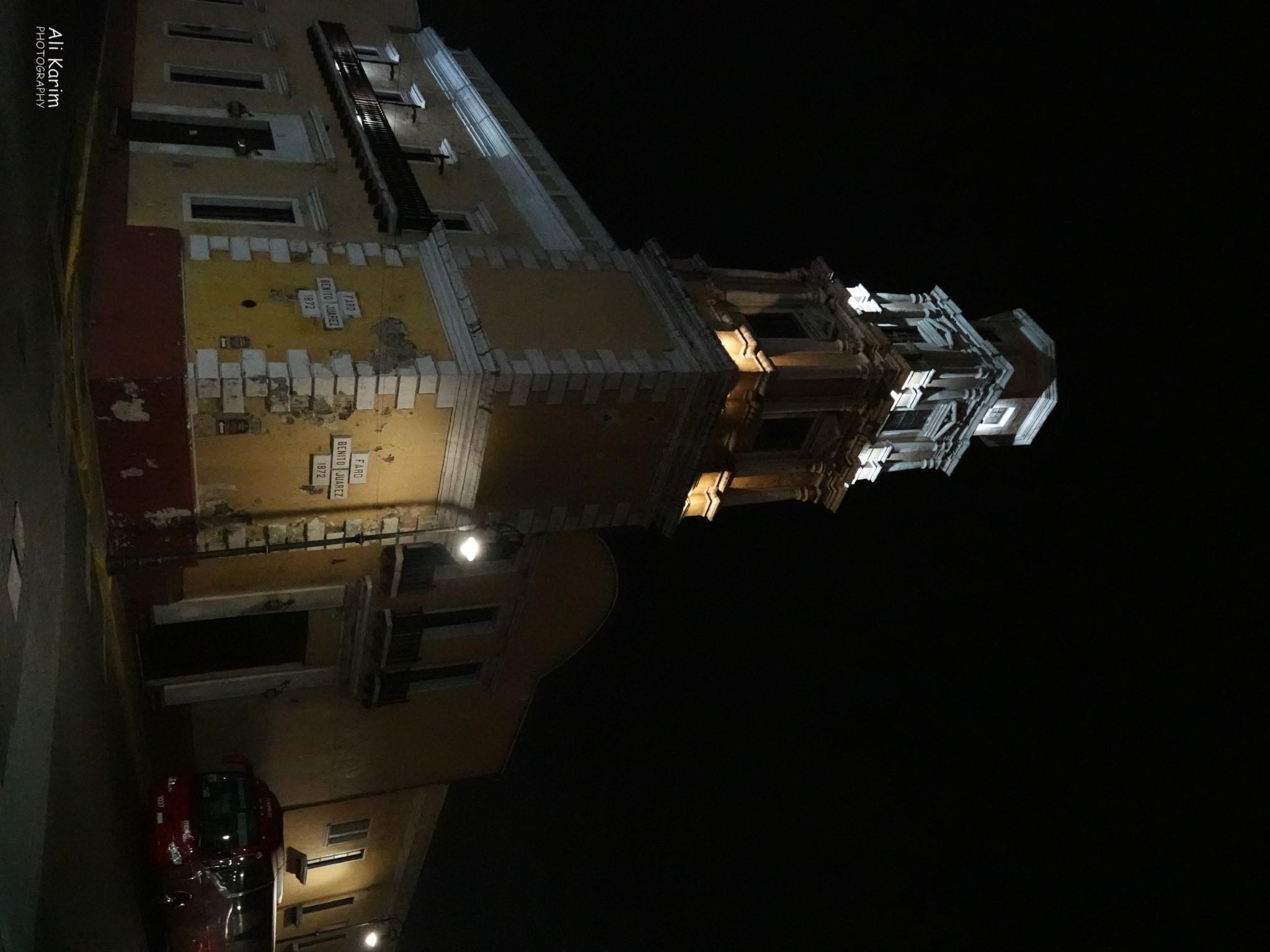 Old lighthouse (Faro Benito Juarez) near our hotel Veracruz, Mexico, December 2020, Old lighthouse (Faro Benito Juarez) near our hotel