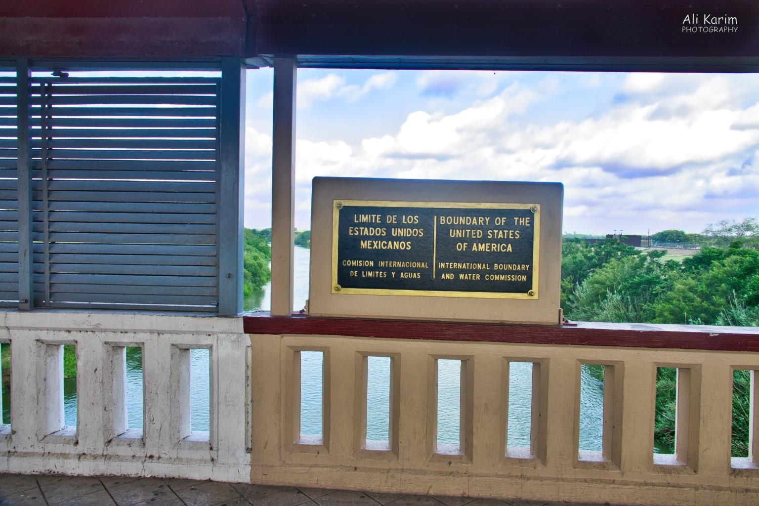 The actual border on the bridge over the Rio Grande river Dental Refugee, Nuevo Progresso, Mexico The actual border on the bridge over the Rio Grande river