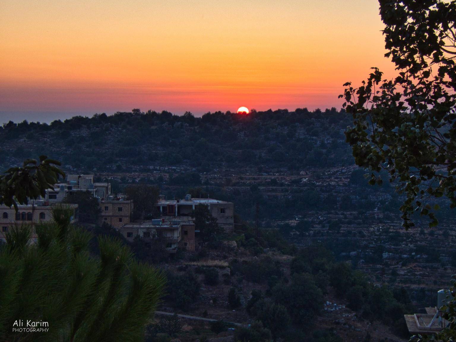 Sunset in Msreti, Chouf Mountains Bekaa Valley Winery, Chouf Mountains & the Druze Sunset in Msreti, Chouf Mountains