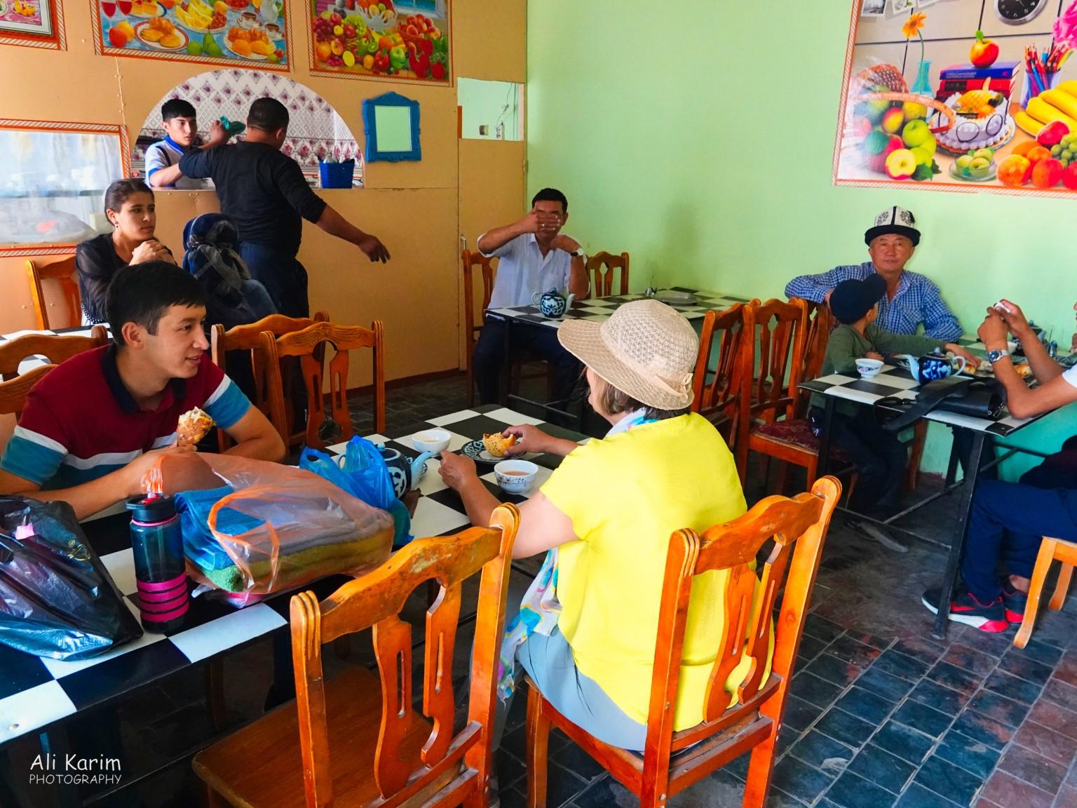 We then stopped for lunch at a local chai-khana, and had somsa and tea with Erali Silk Road 16: More Osh, Kyrgyzstan We then stopped for lunch at a local chai-khana, and had somsa and tea with Erali