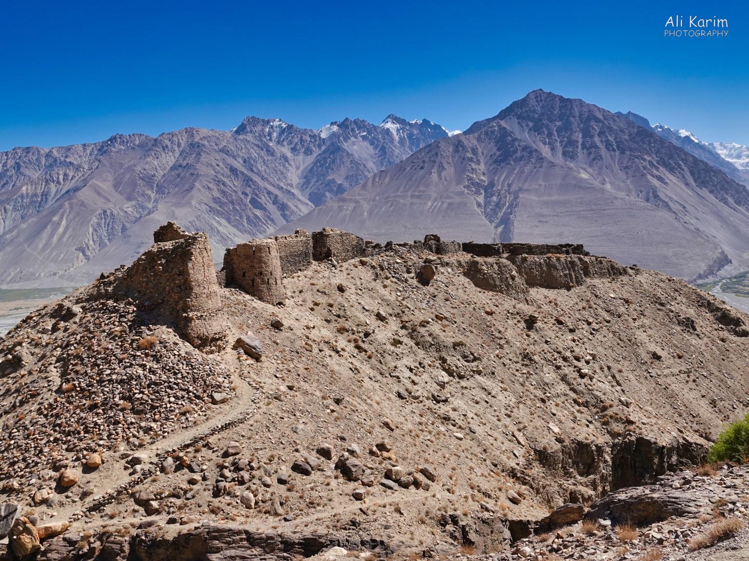Yamchun Fortress, built with stones, dating between 300-100BC. Locally referred to as Zamr-I Atisht Parasht, the fortress of the fire worshippers, meaning Zoroastrianism was strong in the Pamirs back then. A fire temple might have housed inside the fortress. Langar, Bulunkul Tajikistan, Yamchun Fortress, built with stones, dating between 300-100BC. Locally referred to as Zamr-I Atisht Parasht, the fortress of the fire worshippers, meaning Zoroastrianism was strong in the Pamirs back then. A fire temple might have housed inside the fortress.
