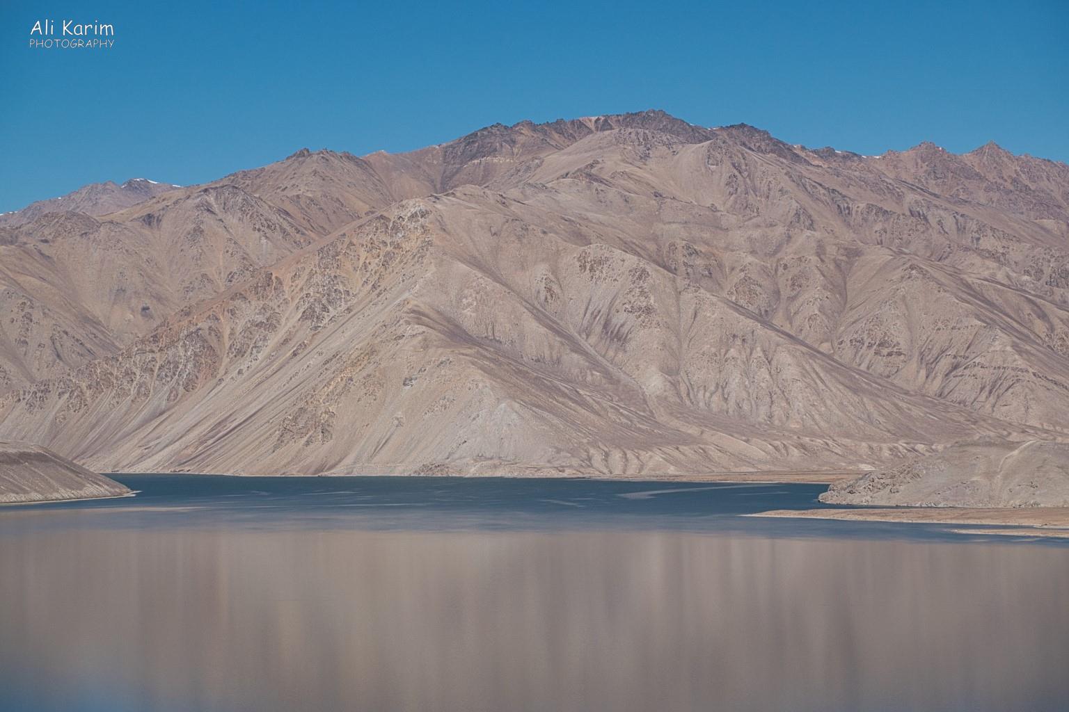 Langar, Tajikistan, Beautiful Yashikul, and reflection of the mountain