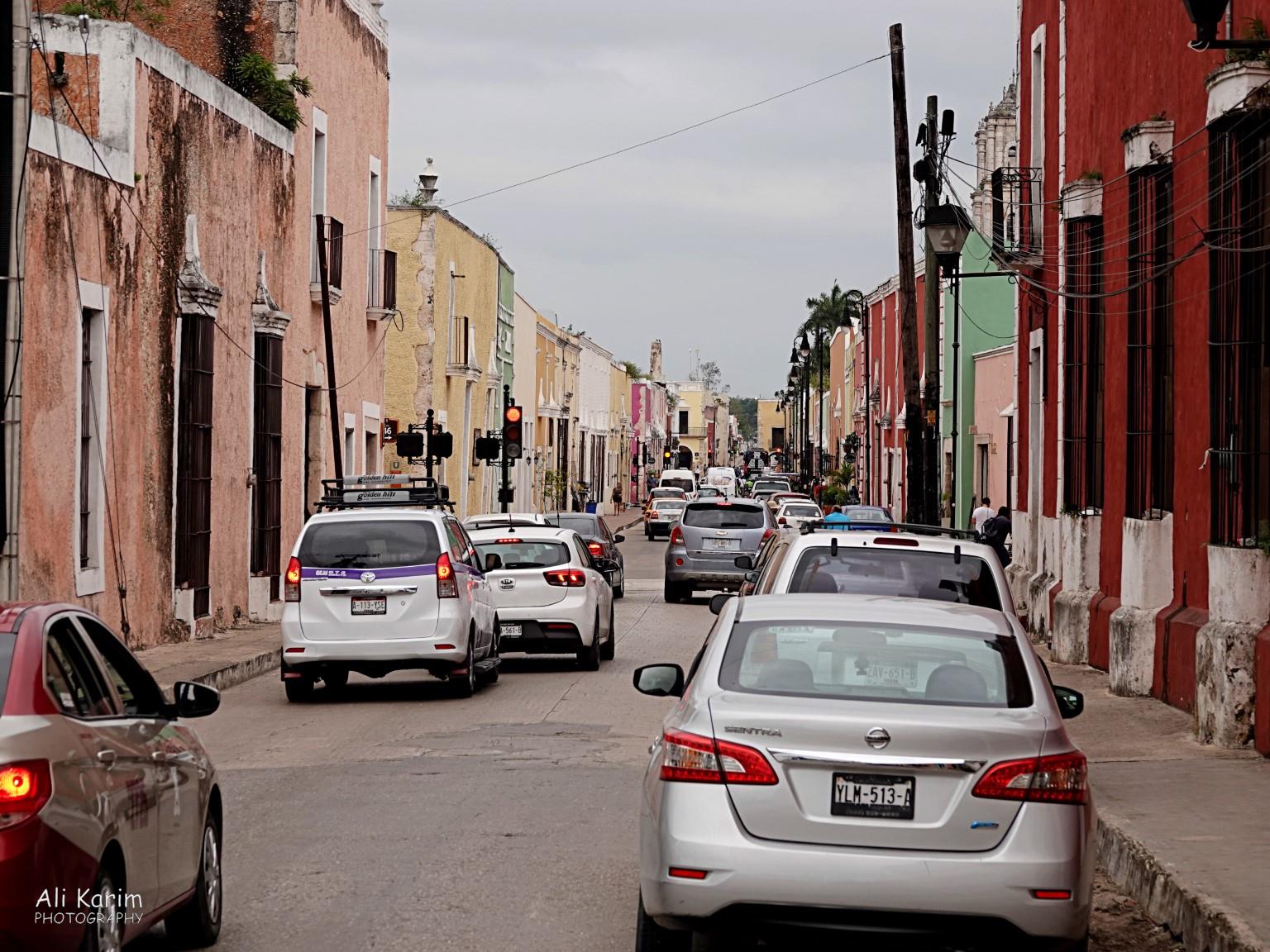 Busier parts of the city Valladolid, Yucatan, Mexico Feb 2021, Busier parts of the city