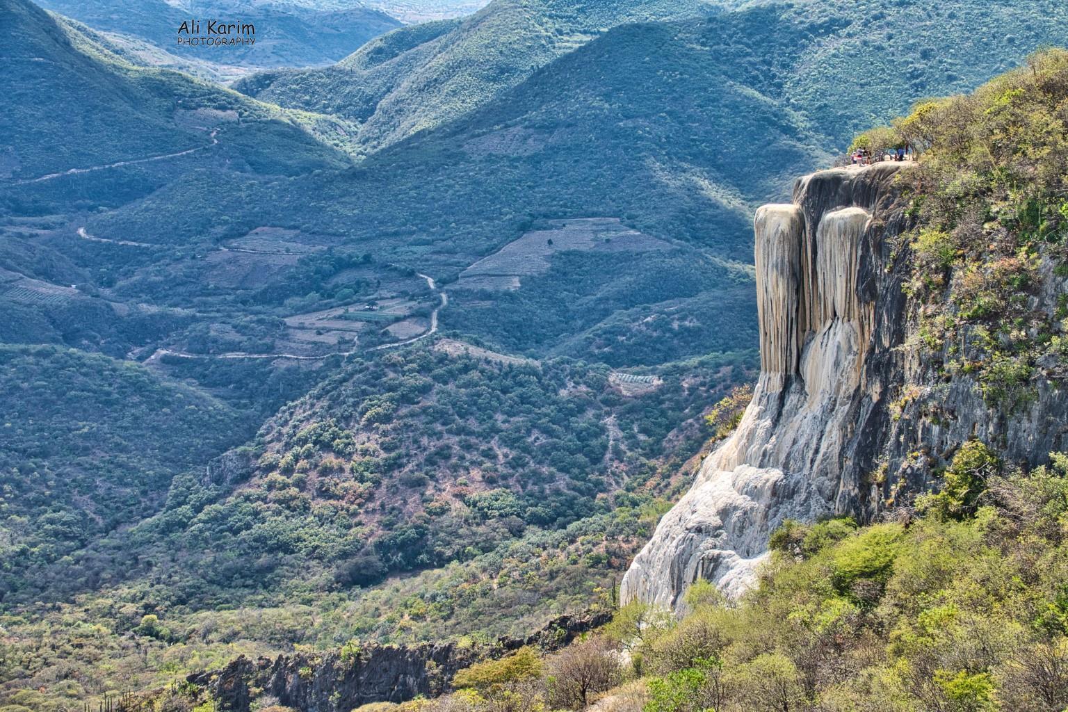 Hierva del Agua; pertified waterfall. There is no water flowing Oaxaca, Mexico Hierva del Agua; pertified waterfall. There is no water flowing