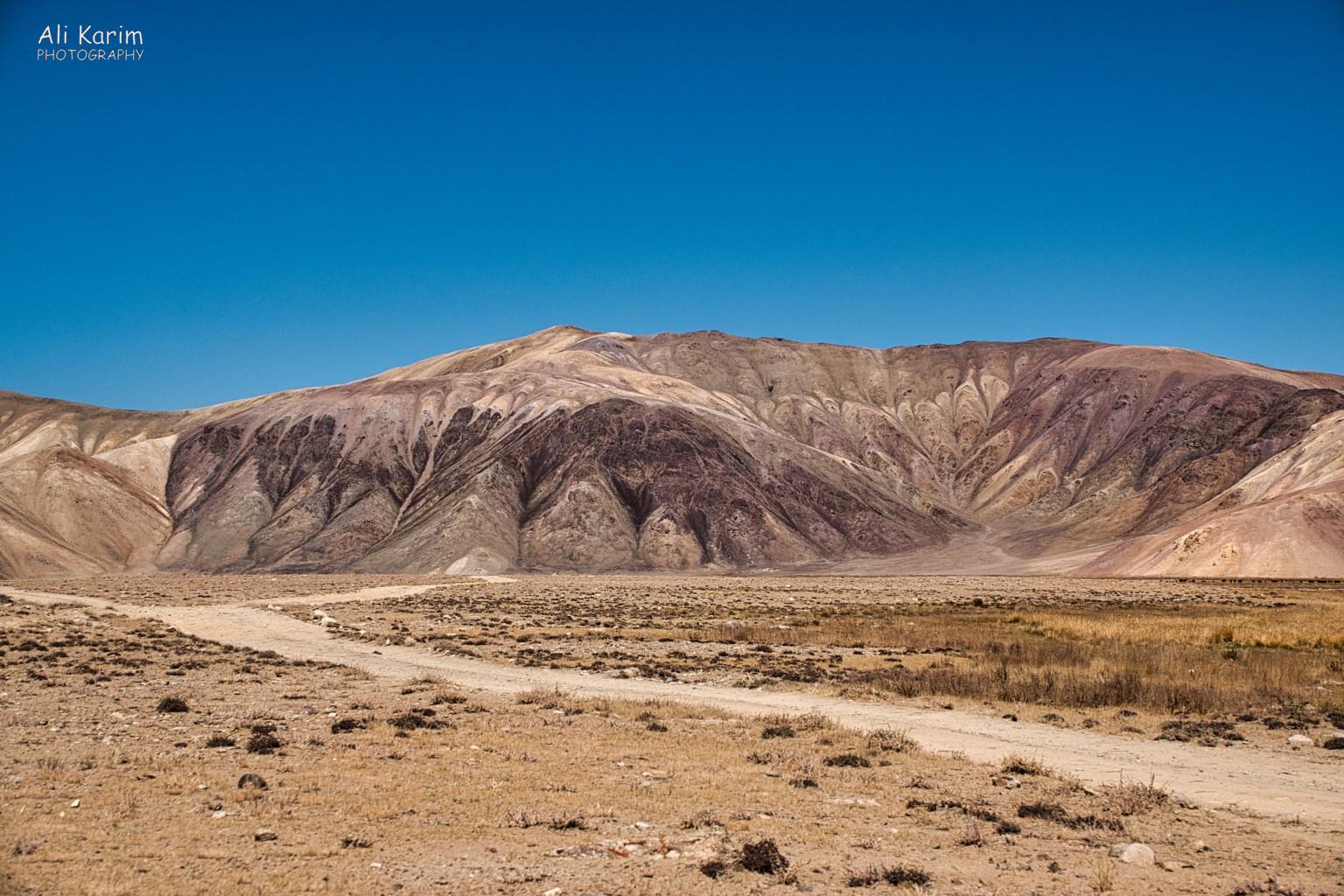 Interesting eroded mountain landscape Langar, Tajikistan, Interesting eroded mountain landscape