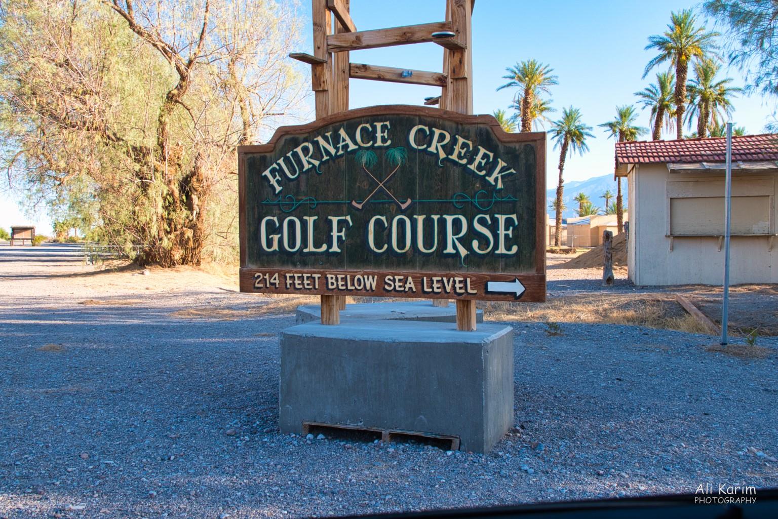 Lowest golf course in the USA Death Valley National Park, June 2020, Lowest golf course in the USA