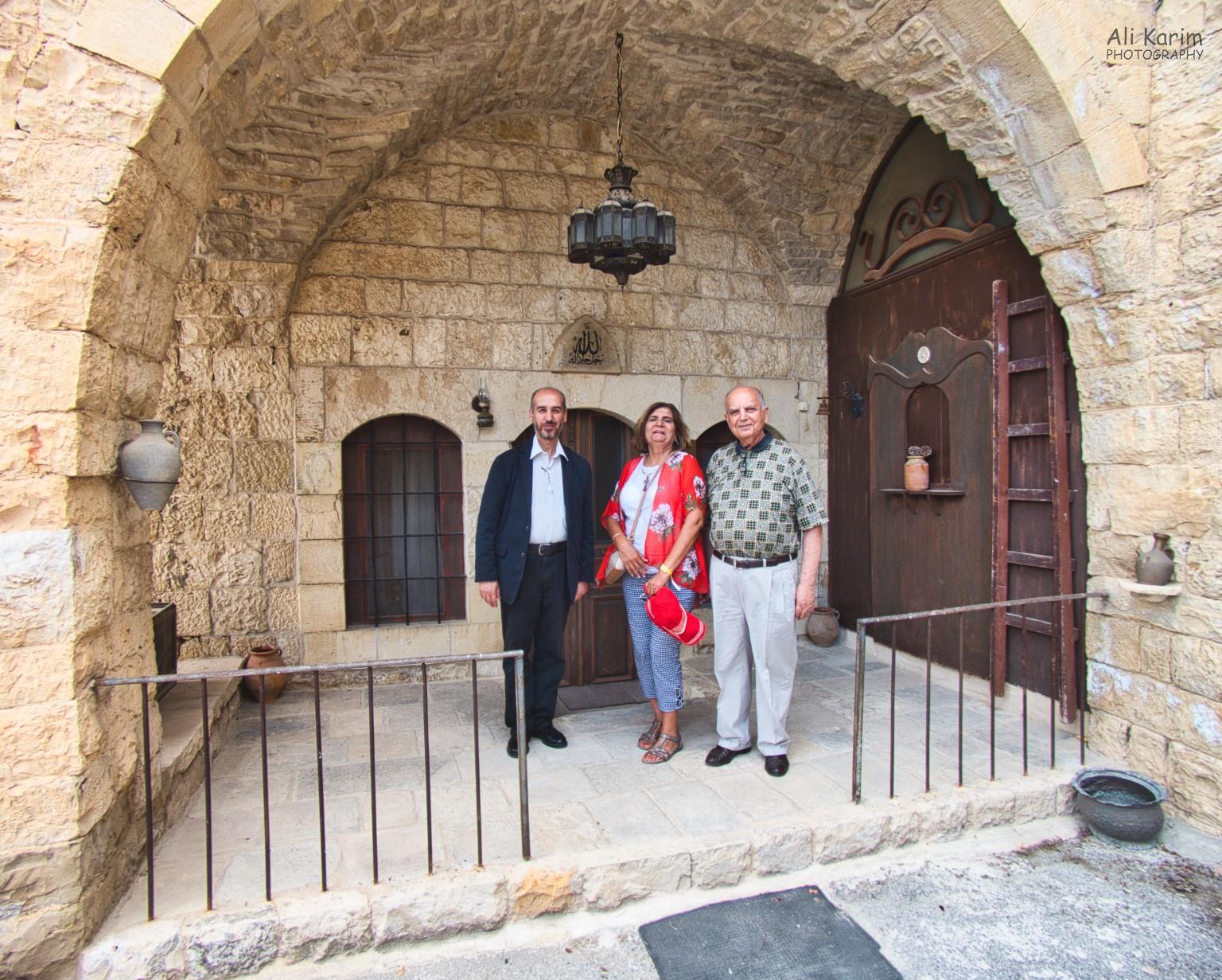 Outside the Druze mosque, with Mr Hamada on the right and the caretaker on the left Druze and the Chouf Mountains Outside the Druze mosque, with Mr Hamada on the right and the caretaker on the left
