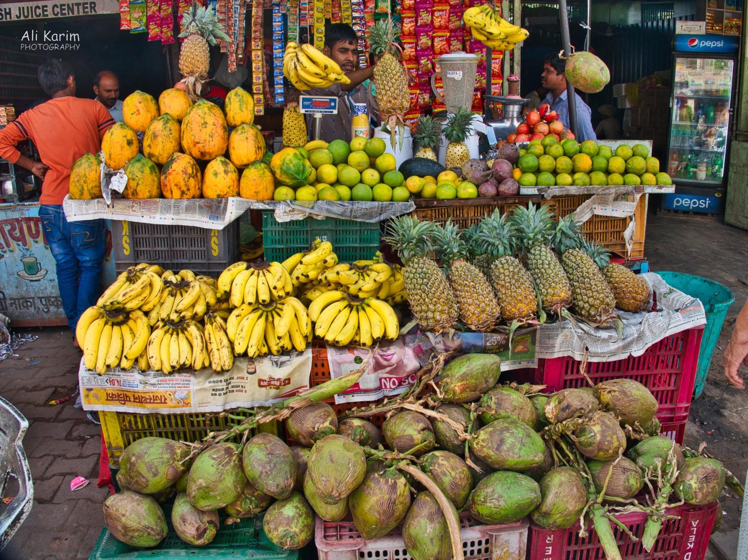 Pushkar, Rajasthan As well as fruit stalls