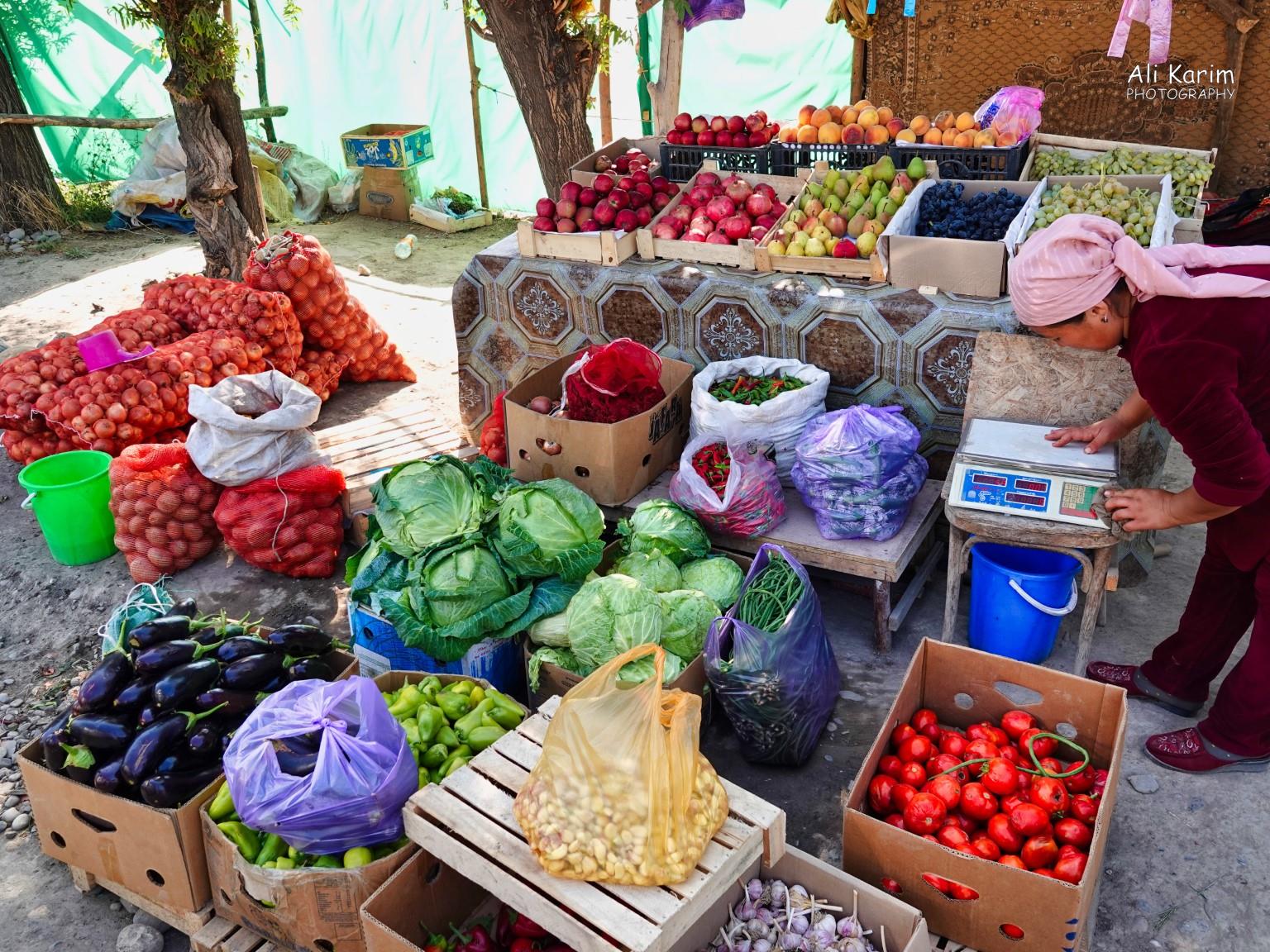 Fresh vegetables roadside stands Silk Road 16: More Osh, Kyrgyzstan Fresh vegetables roadside stands