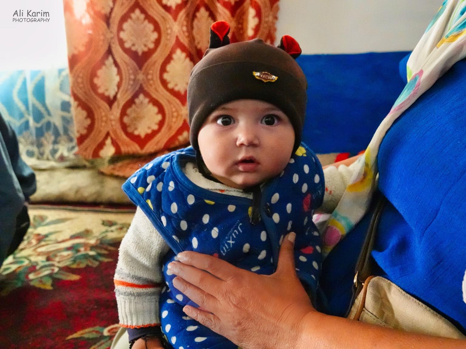 Grandson Sabzali, was not sure what was happening, with all these strangers Onto Khorog, Tajikistan, Grandson Sabzali, was not sure what was happening, with all these strangers