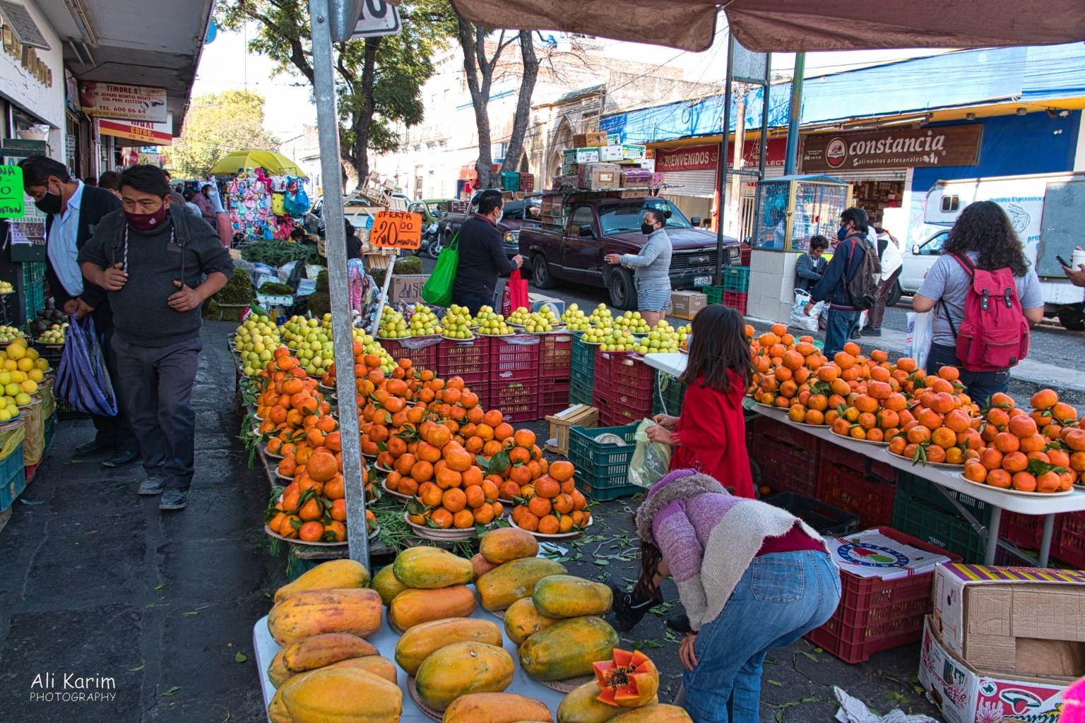 Puebla, Mexico Dec 2020, Fruits everywhere