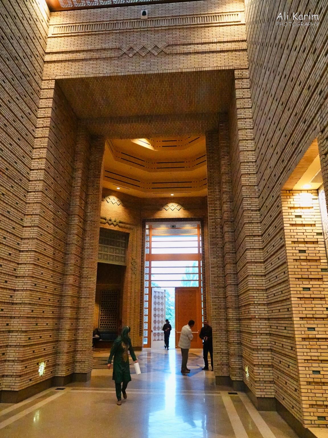 Inside the imposing entryway; the bricks & design of insets were patterned after the Ismoil Somoni mausoleum in Bukhara, Uzbekistan Dushanbe, Tajikistan Inside the imposing entryway; the bricks & design of insets were patterned after the Ismoil Somoni mausoleum in Bukhara, Uzbekistan
