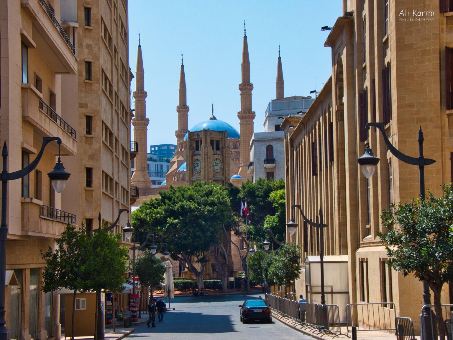 View of Nijmeh square (clock tower), with St Georges Greek Orthodox church behind and the Parliament buildings on the right Beirut View of Nijmeh square (clock tower), with St Georges Greek Orthodox church behind and the Parliament buildings on the right