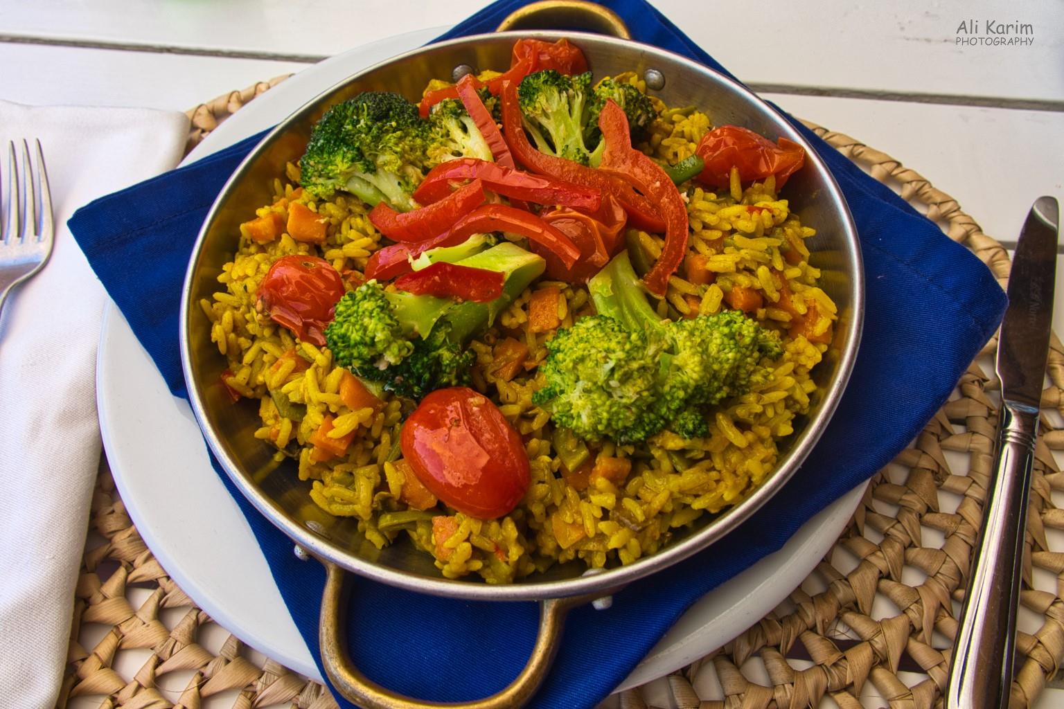 Vegetable Paella for lunch Algarve, Portugal Vegetable Paella for lunch