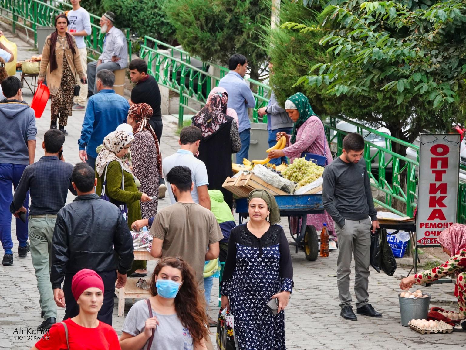 Bananas were imported from Equador. And face masks were uncommon as this was pre-Covid time More Dushanbe, Tajikistan Bananas were imported from Equador. And face masks were uncommon as this was pre-Covid time