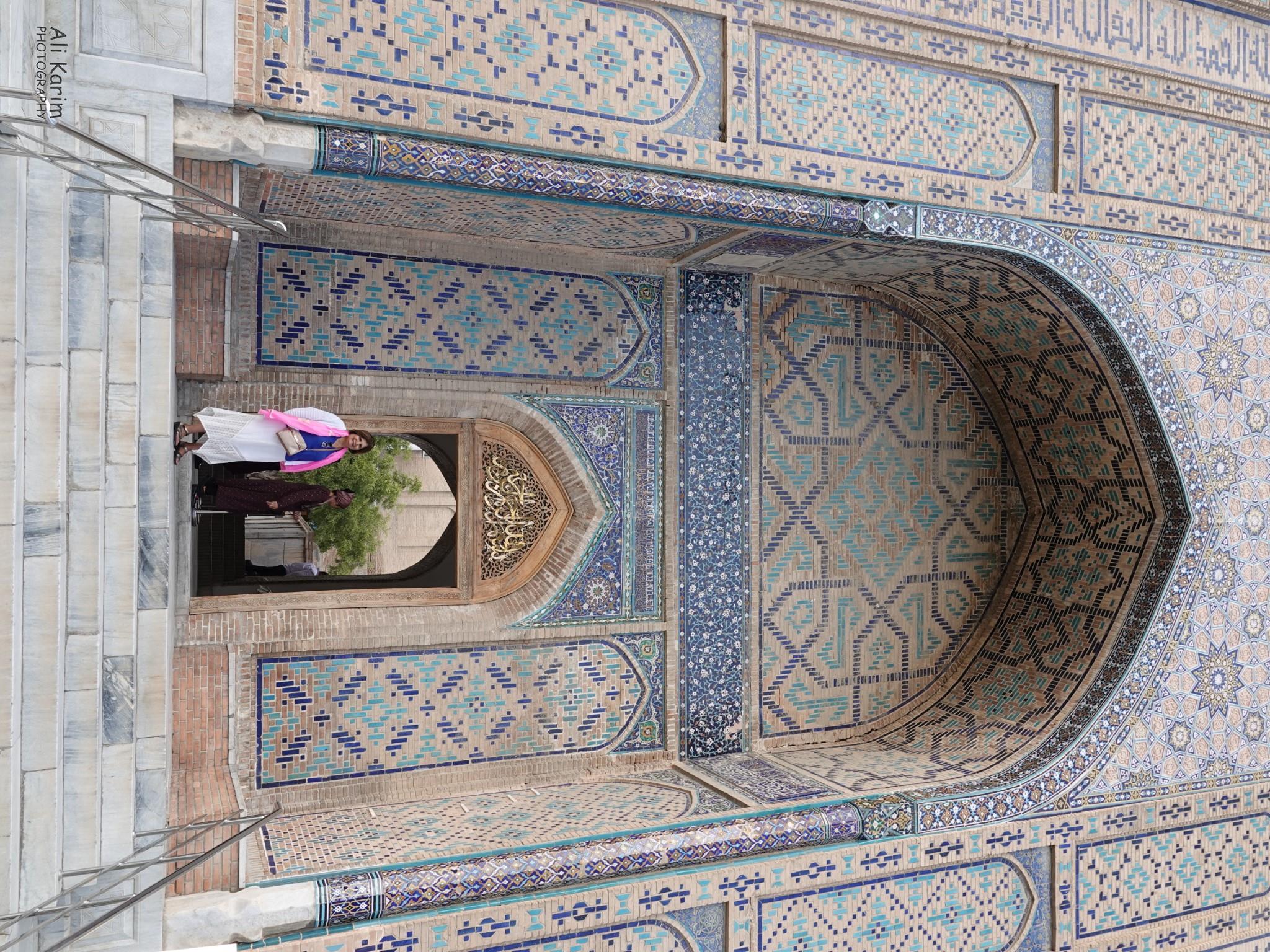 Elaborate entrance to the Shah-i-zinda complex More Samarkand, Elaborate entrance to the Shah-i-zinda complex