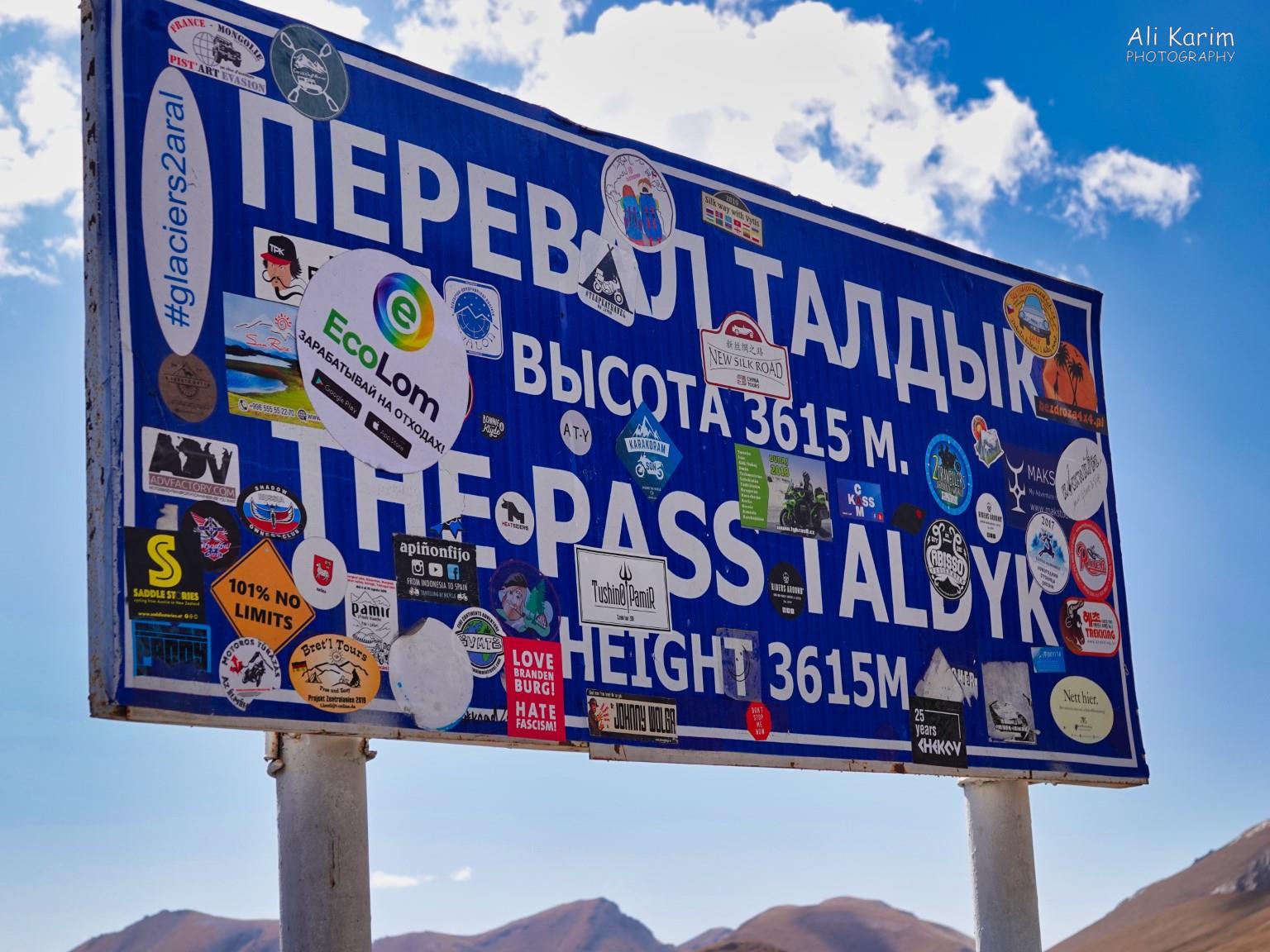 We keep climbing, Taldky Pass at 11,860 ft Silk Road 16: More Osh, Kyrgyzstan We keep climbing, Taldky Pass at 11,860 ft