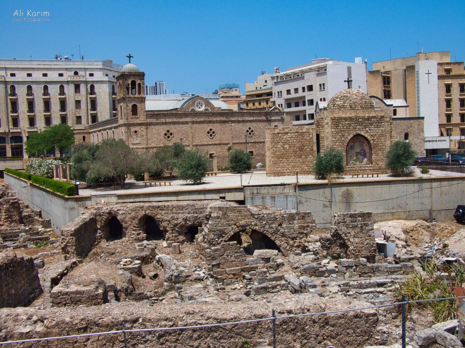 Roman ruins discovered, next to the Mohammed Al-Amin mosque, behind a Greek Orthodox church Beirut Roman ruins discovered, next to the Mohammed Al-Amin mosque, behind a Greek Orthodox church